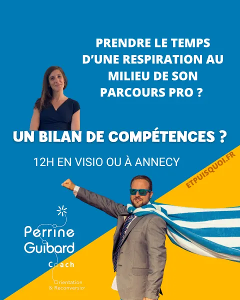 Visuel : un bilan de compétences ? 12h en visio ou à Annecy